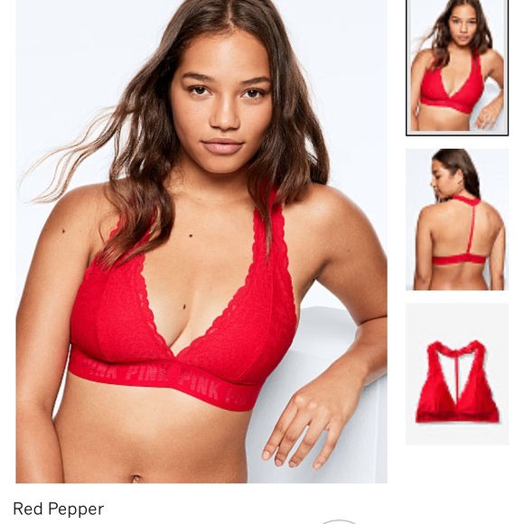 PINK lace halter - Picture 4 of 5